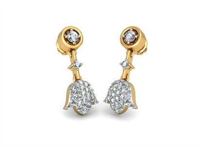 CZ Studded Micro Pave Fashion Earring